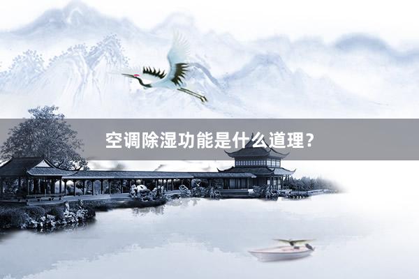 空调除湿功能是什么道理？